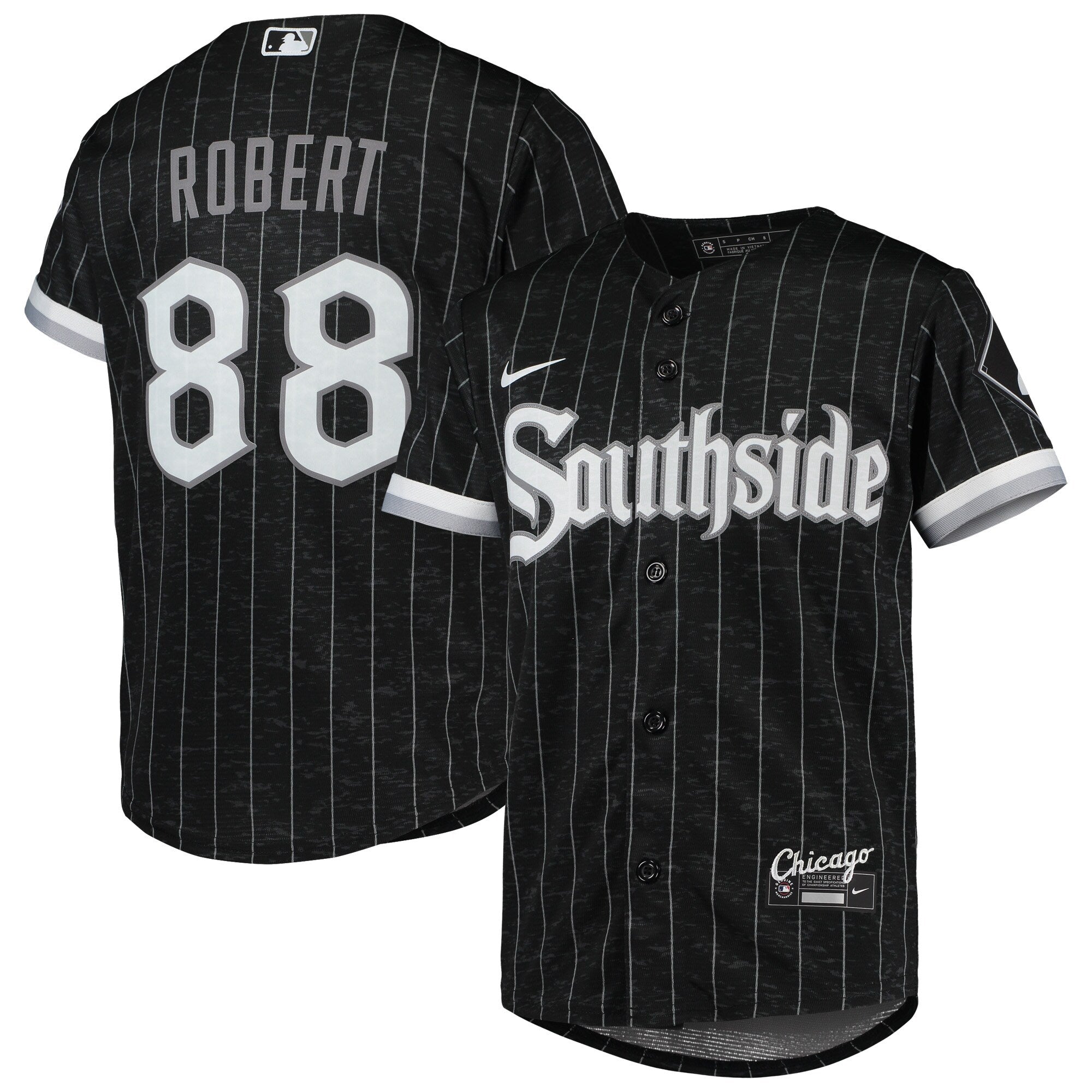 Nike Men's Luis Robert White Chicago Sox Replica Player Name Jersey