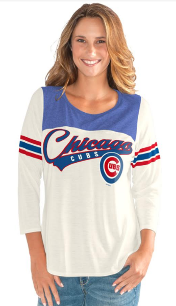 Chicago Cubs G-III 4Her by Carl Banks Women's City Graphic V-Neck