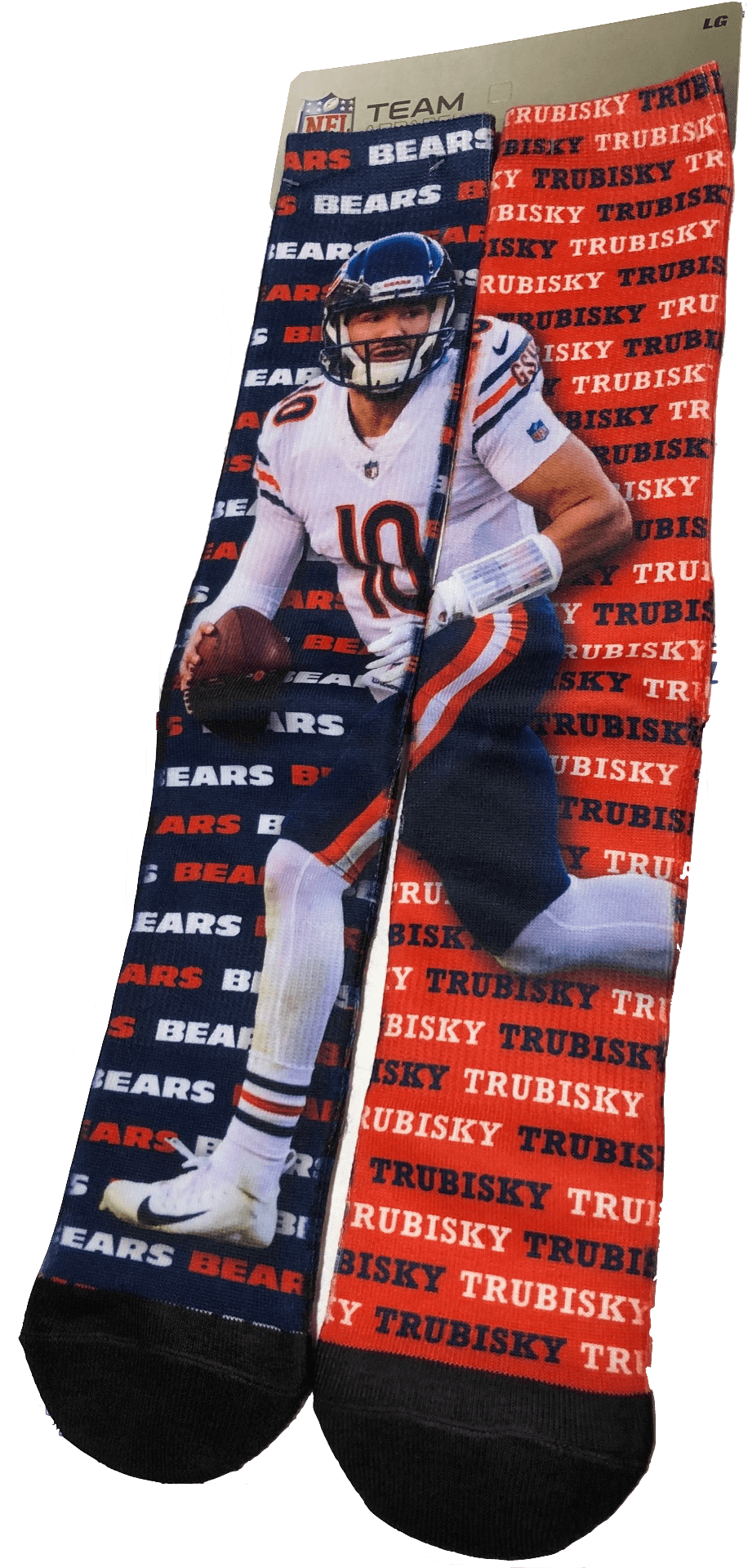 Chicago Bears Youth Mitch Trubisky 'Say My Name' Socks by For Bare Fee