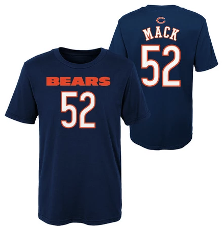 Chicago Bears Jersey Mens Small Orange Nike Khalil Mack #52 NFL