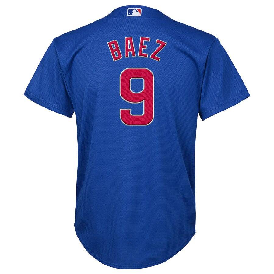 Nike Chicago Cubs Javier Baez Jersey T-shirt Youth Small