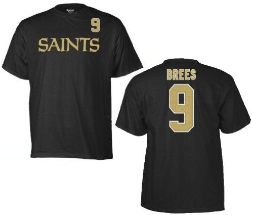 Reebok, Shirts & Tops, Reebok On Field Nfl New Orleans Saints Jersey Drew  Brees 9 Youth Xl Black