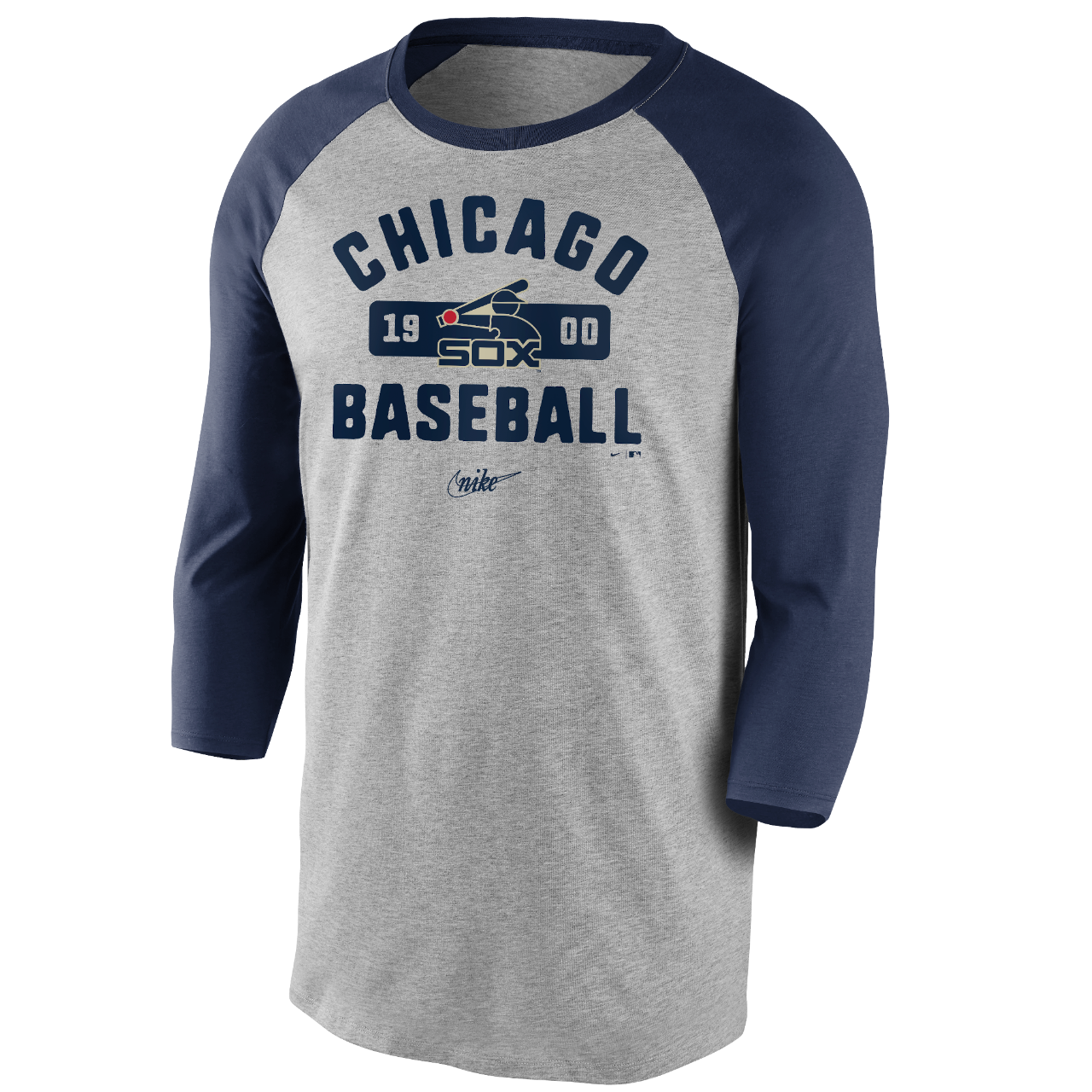 Kansas City Royals Gray Imprint Club Raglan Baseball Tee by '47