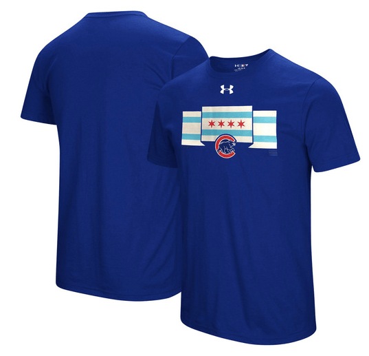 Under Armour Chicago Cubs Blue Passion State Short Sleeve T Shirt