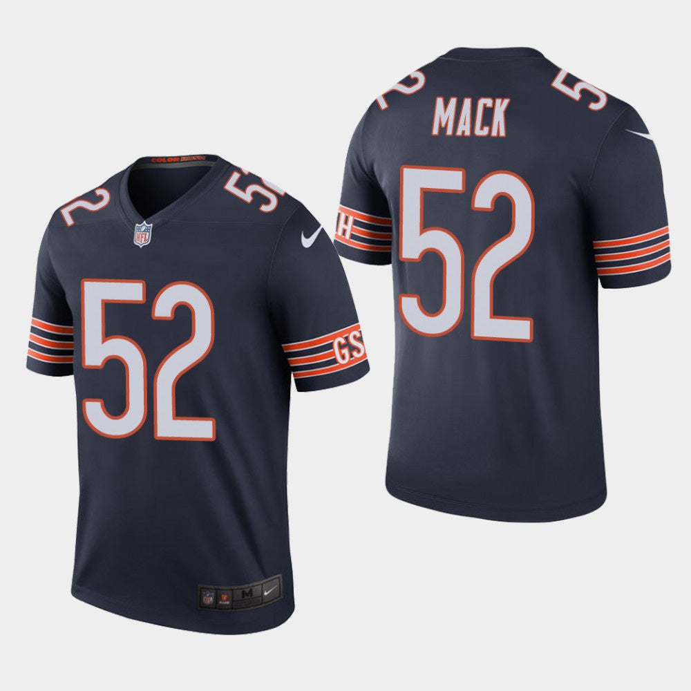 Limited Men's Khalil Mack Lights Out Black Jersey - #52 Football Chicago  Bears Rush