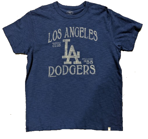 Los Angeles Dodgers 47 Brand Cooperstown Gray Vintage Scrum T-Shirt