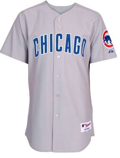 Chicago Cubs Authentic Road Polyester Jersey