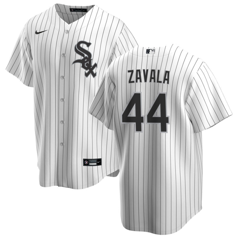 Men's Seby Zavala Chicago White Sox Replica Black Alternate Jersey