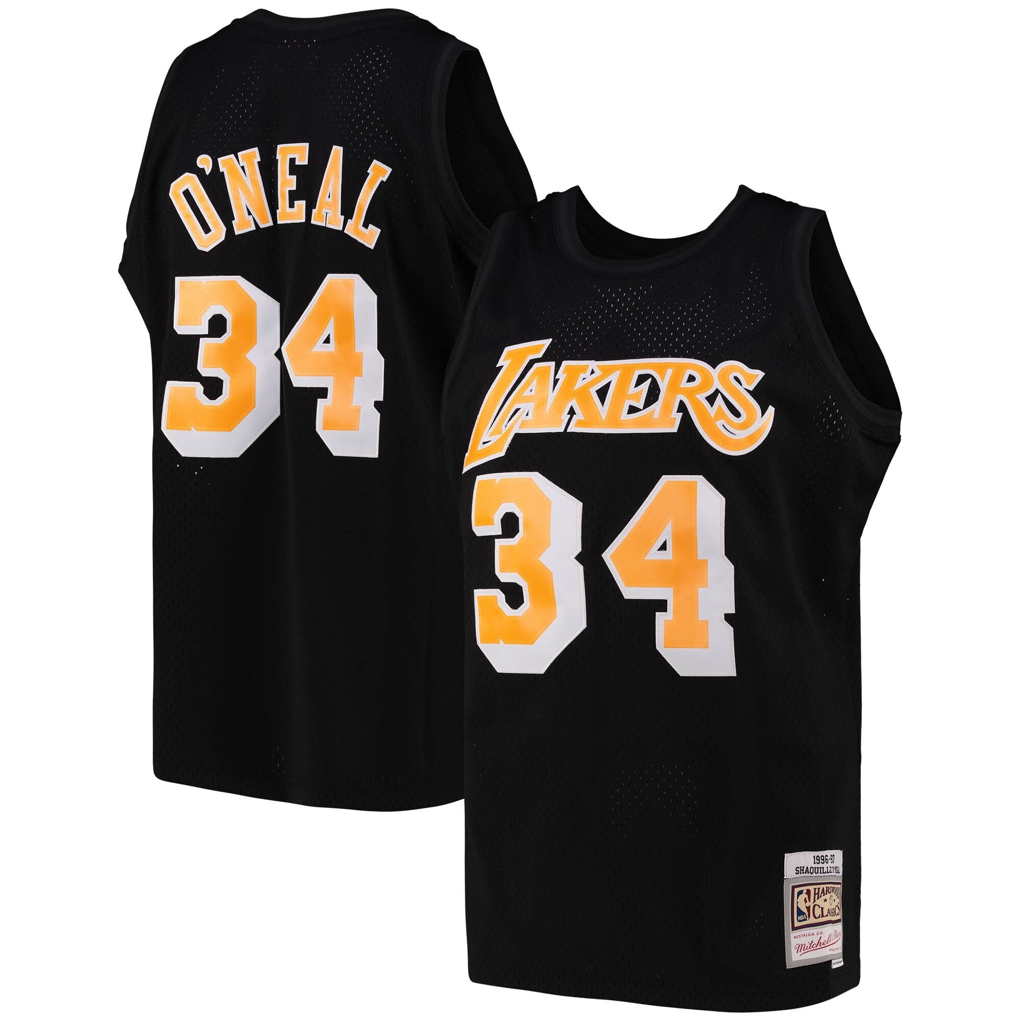 Mitchell & Ness Los Angeles Lakers Shaquille O'neal Lightning Basketball  Jersey in Blue for Men