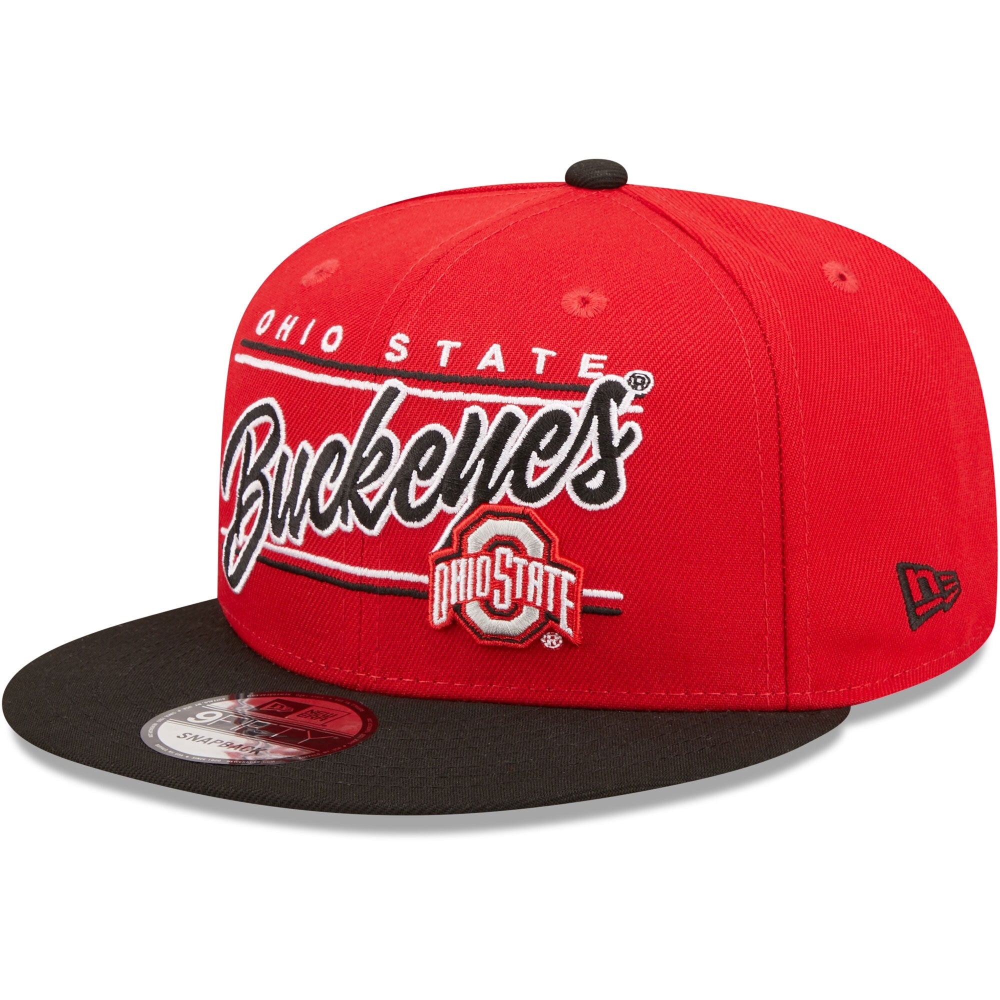 Men's New Era Red/Black Louisville Cardinals Team Script 9FIFTY Snapback Hat