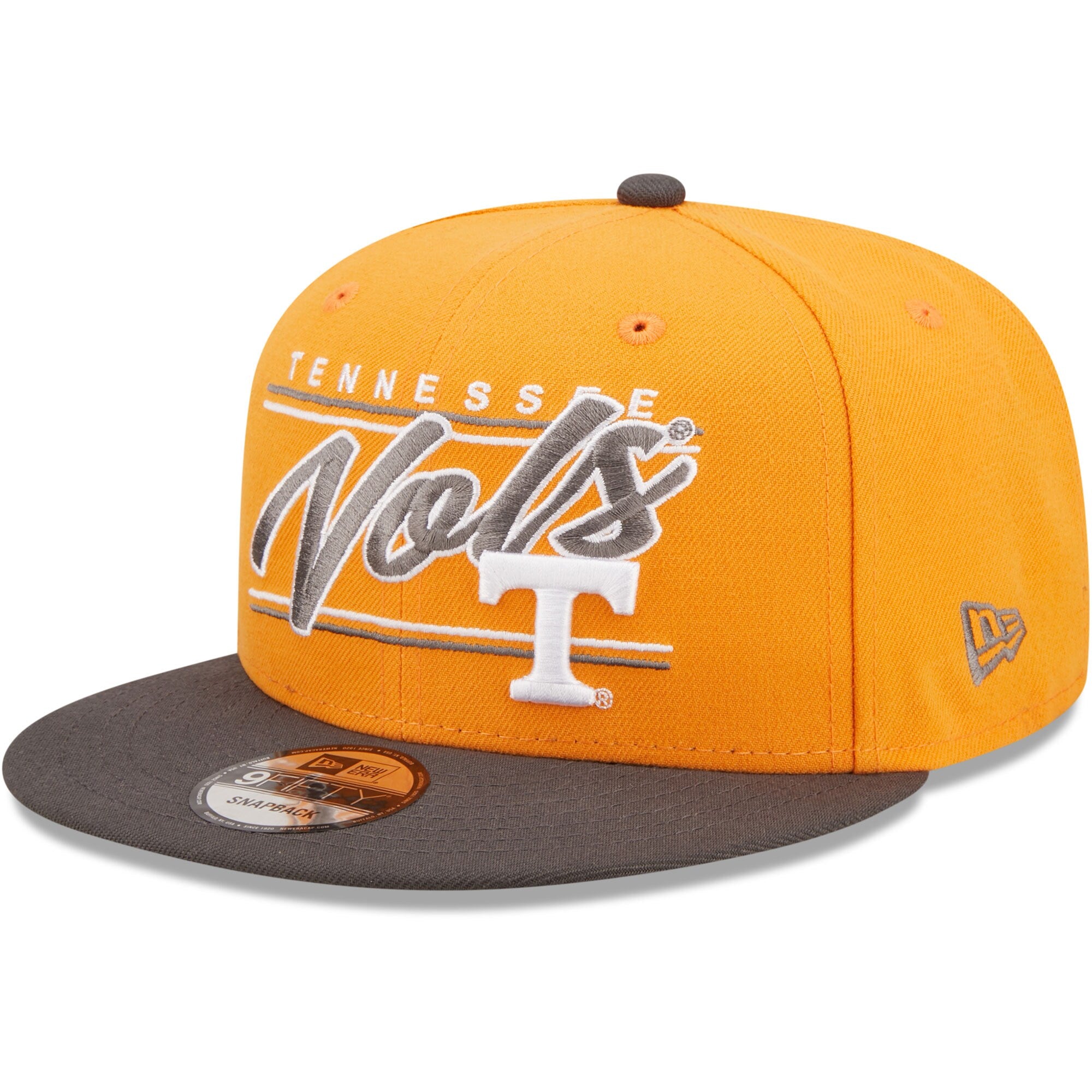 Men's New Era Navy/Orange Virginia Cavaliers Team Script 9FIFTY Snapback Hat