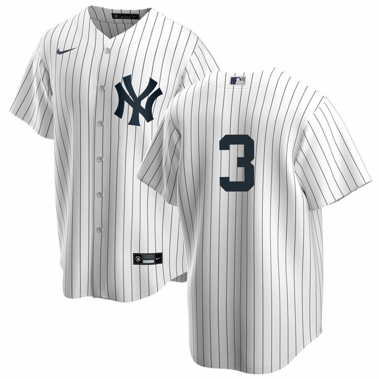 Men's Babe Ruth Navy/White New York Yankees Cooperstown Collection Player  Replica Jersey