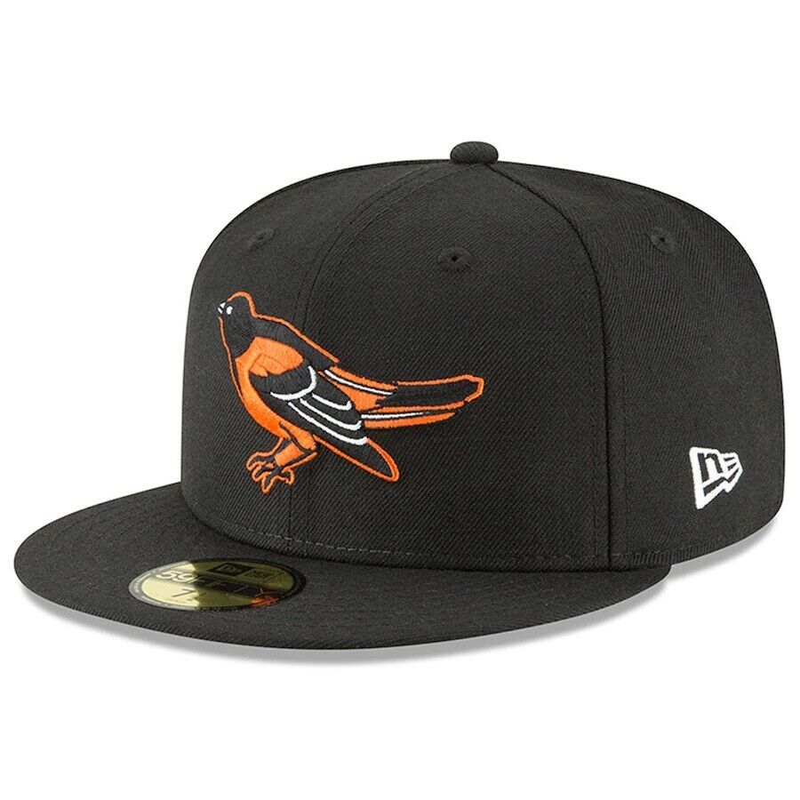 Baltimore Orioles New Era All Black 1989 Cooperstown Logo 59FIFTY