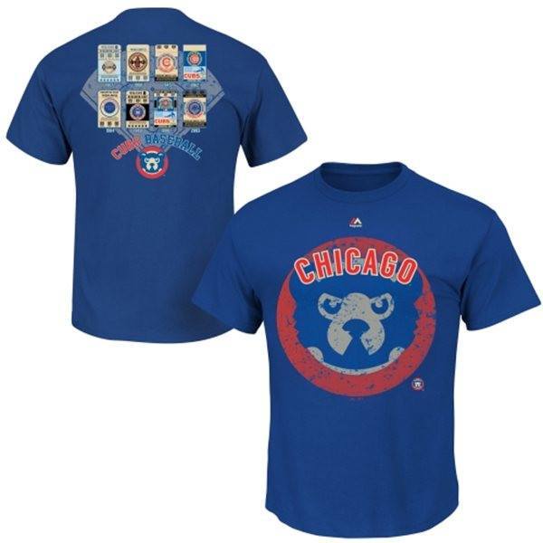 Chicago Cubs Majestic Cooperstown League Domination T-Shirt - Pro Jersey Sports - 1