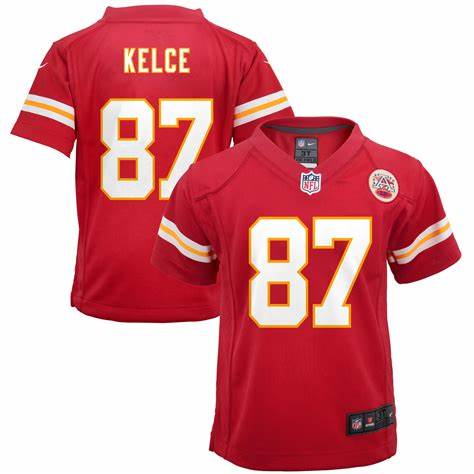 Preschool Kansas City Chiefs Travis Kelce Nike Red Player Game Jersey