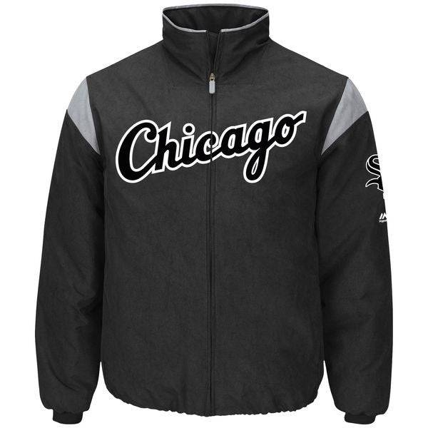 Men's Majestic Black San Francisco Giants On-Field Therma Base Thermal  Full-Zip Jacket