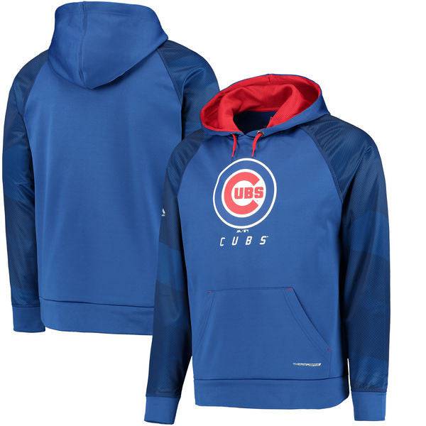 BRAND NEW Majestic MLB Chicago Cubs Thermabase Hooded Sweatshirt