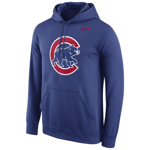 Men's Chicago Cubs Nike Royal Logo Performance Pullover Hoodie