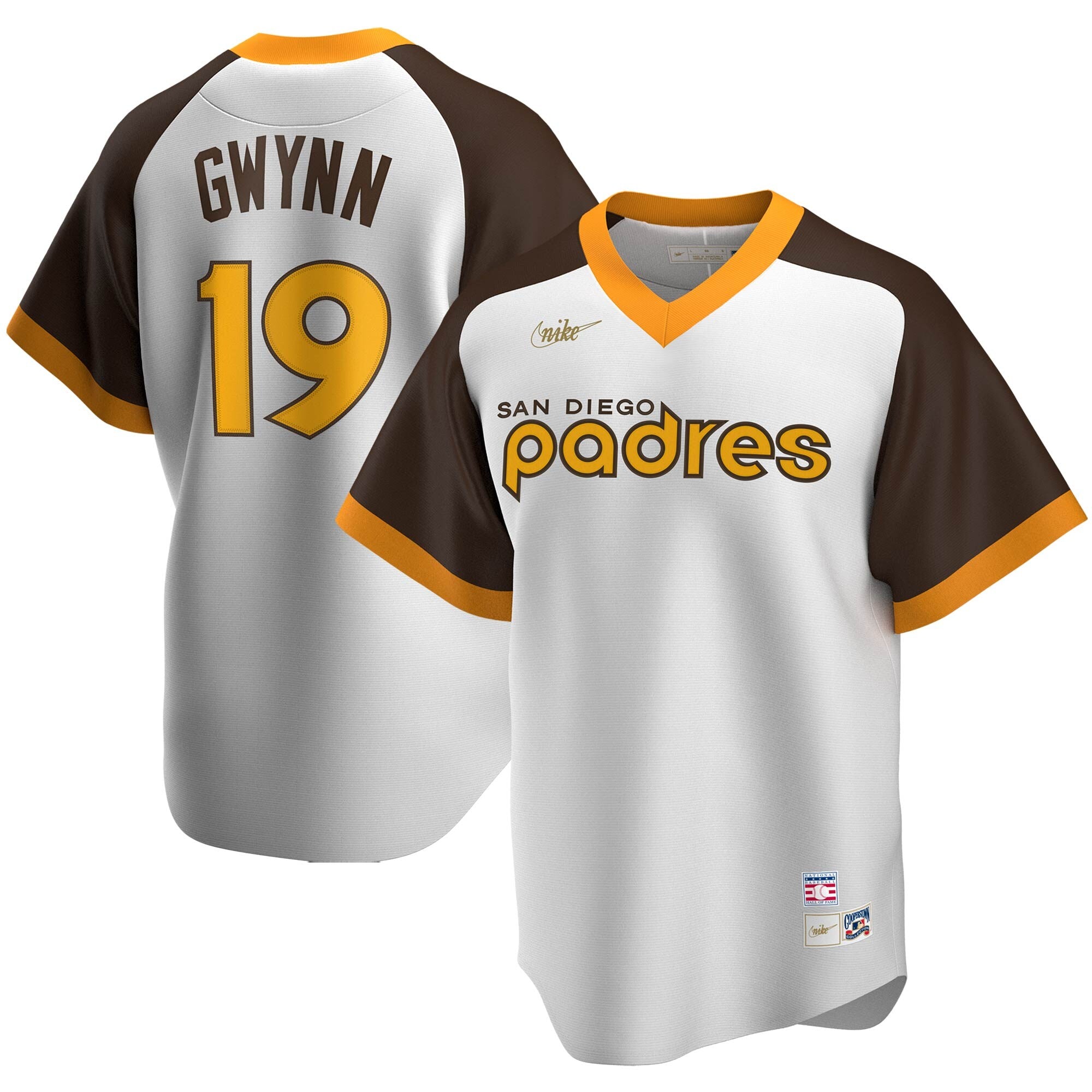 Nike Men's San Diego Padres Tony Gwynn #19 White Cooperstown V