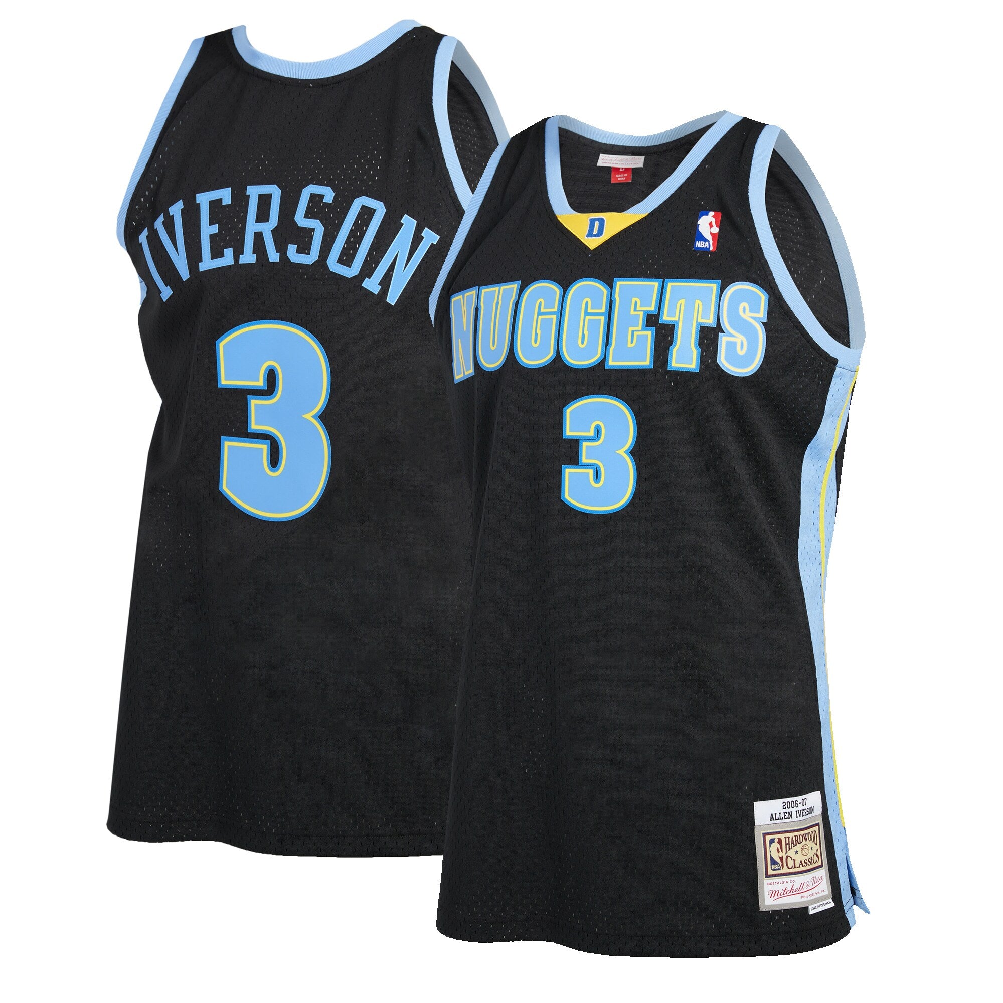 Allen Iverson Denver Nuggets 2006-2007 Blue Authentic Jersey