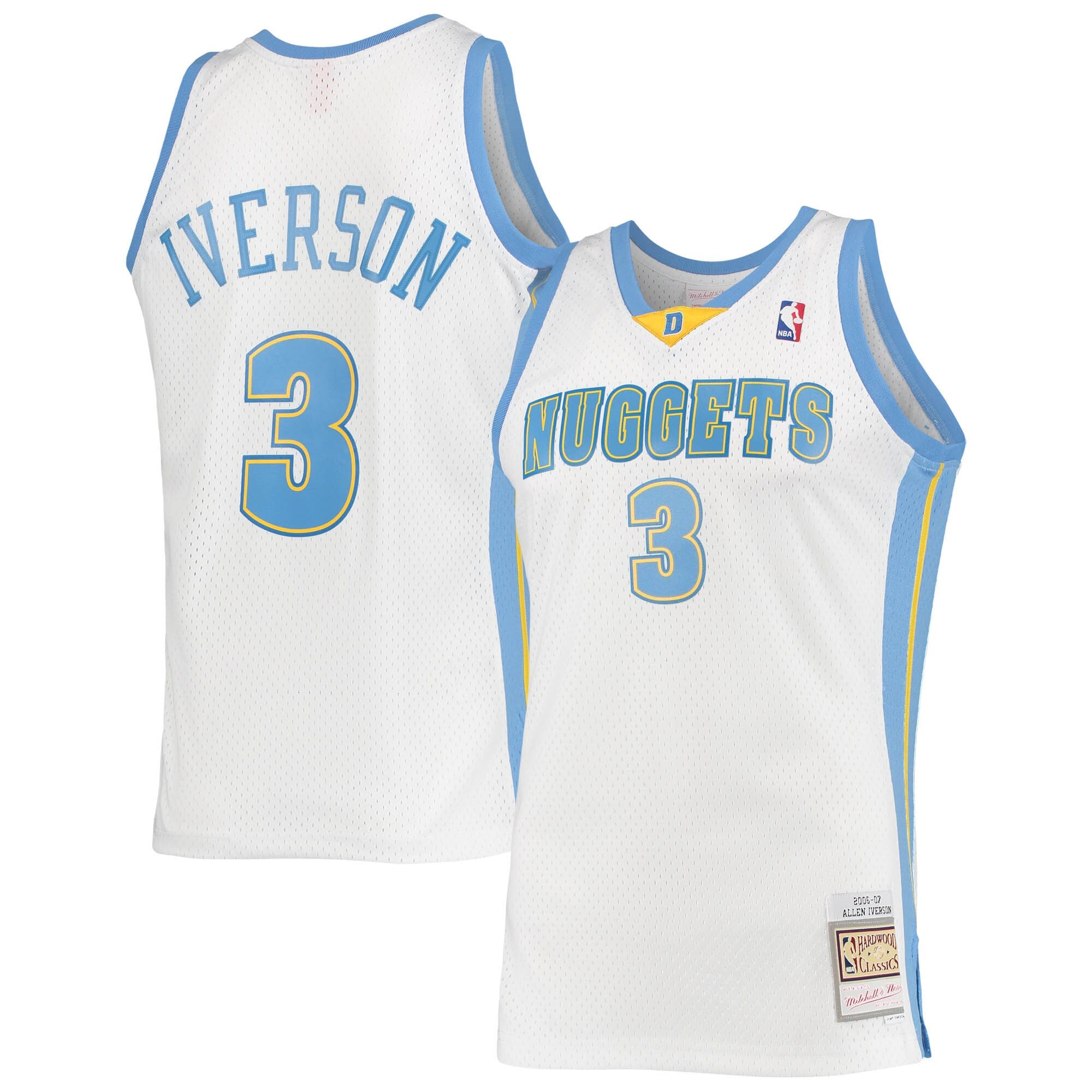 Allen Iverson Denver Nuggets Hardwood Classics Throwback NBA