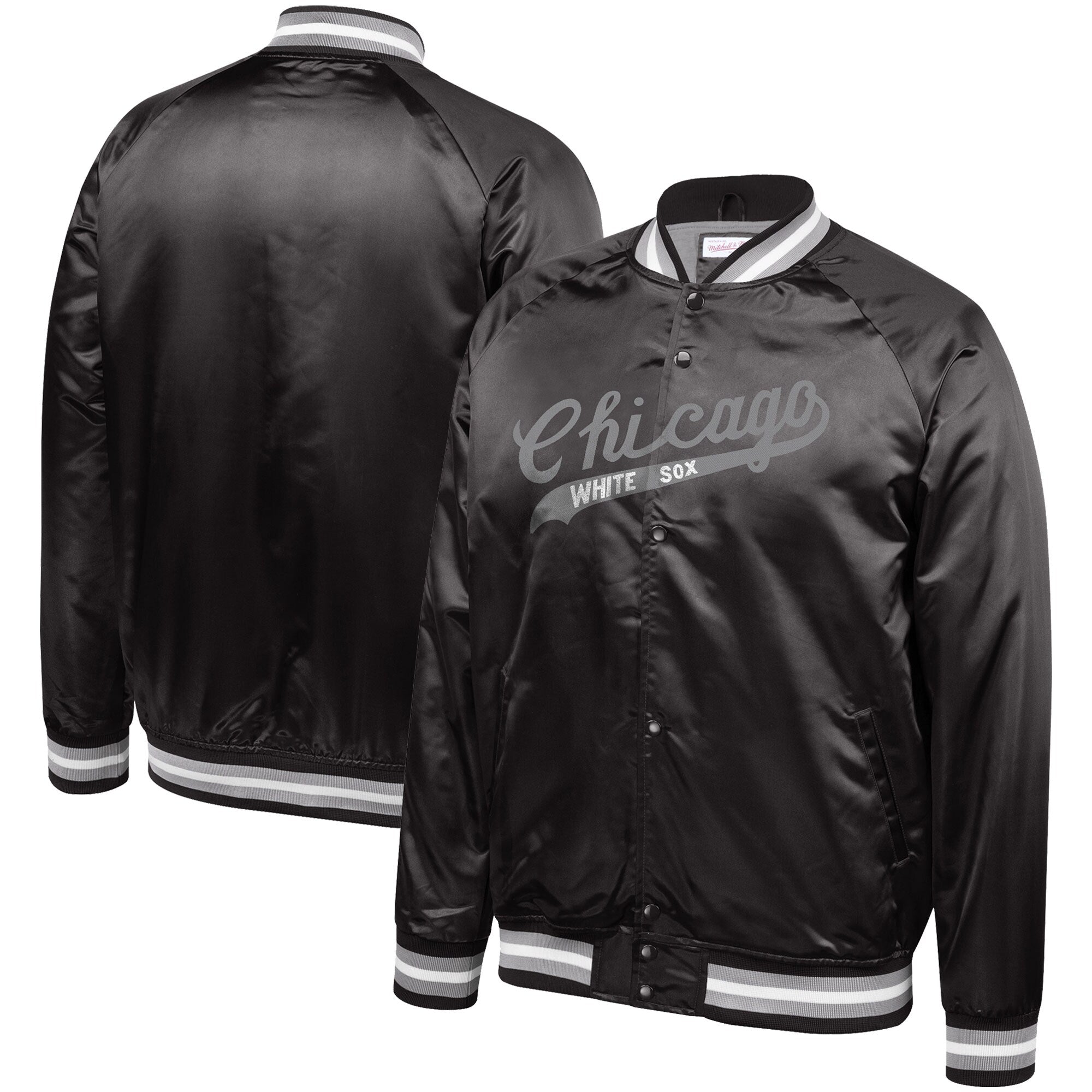 Mitchell & Ness Chicago White Sox City Collection Light Satin Jacket L / White