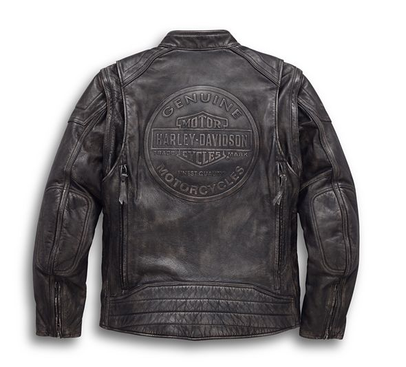 Harley Davidson Men's Dauntless Convertible Leather Jacket – Leatherfine