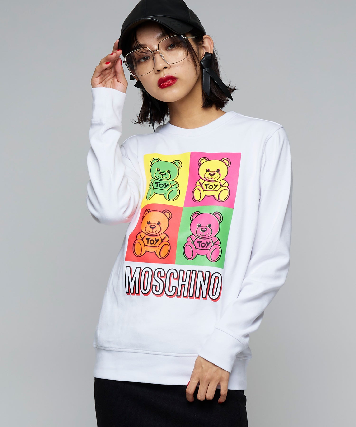 人気 Narcissus スウェット 【MOSCHINO KIDS】カラーベアスウェット