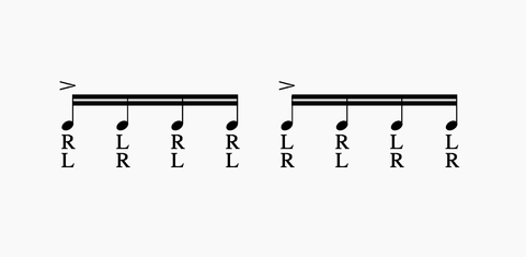 Paradiddle fills