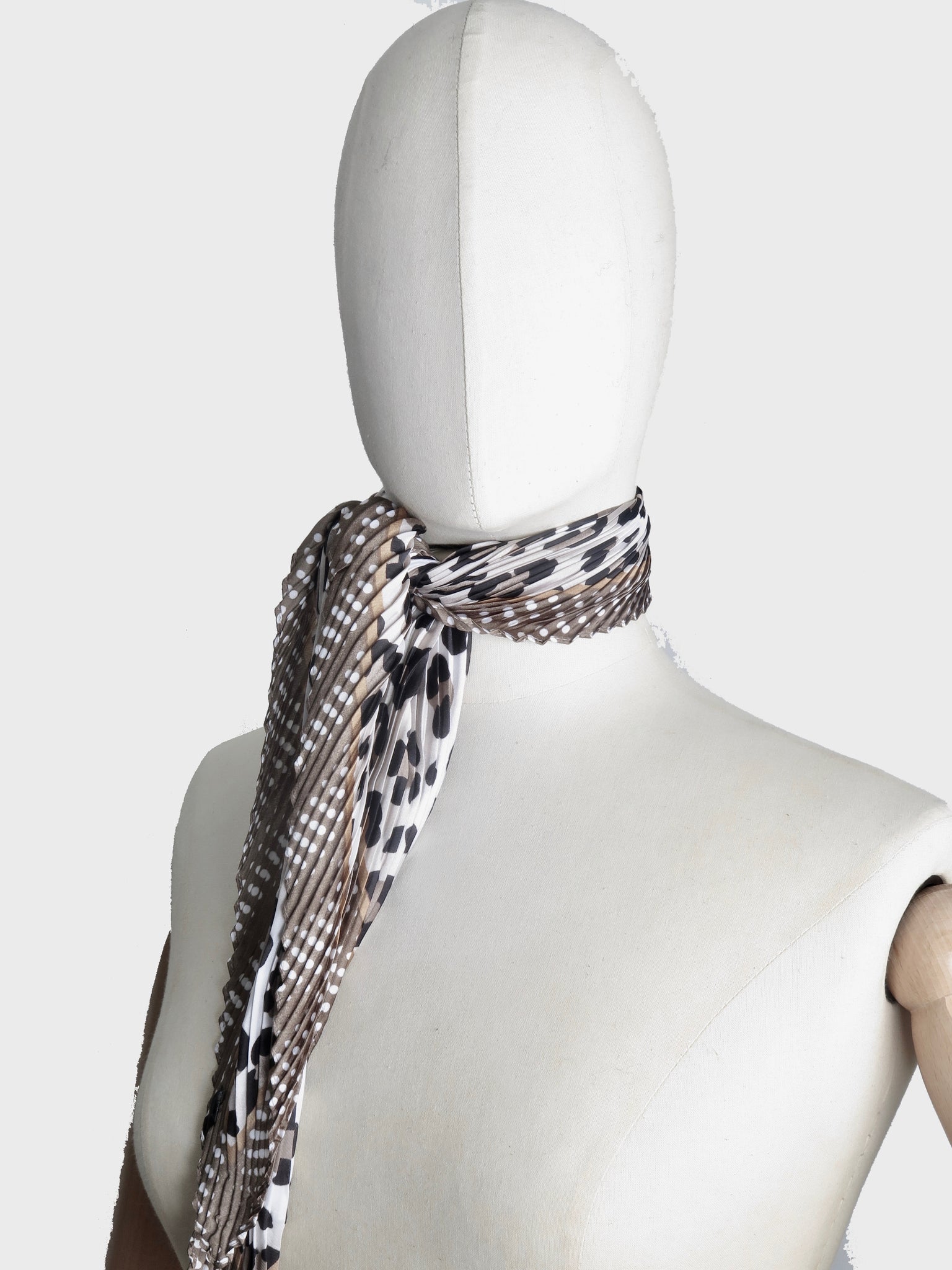 Leopard Print Silk Vintage Inspired Scarf