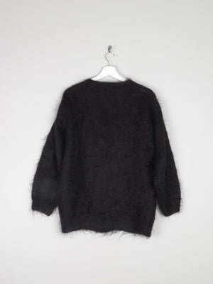 Women's Black Vintage Mohair Cardigan S/M