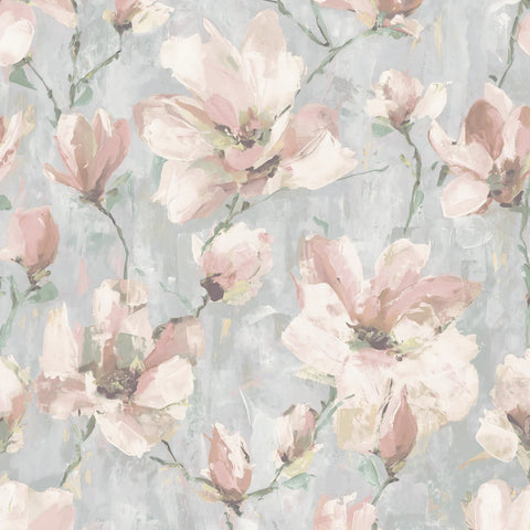 Camilla Floral Blush Wallpaper