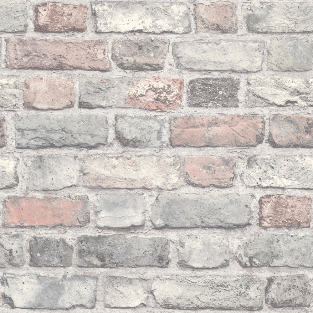 Grandeco Life Wallpaper | Vintage Brick Pastel | A28902 | WonderWall by  Nobletts