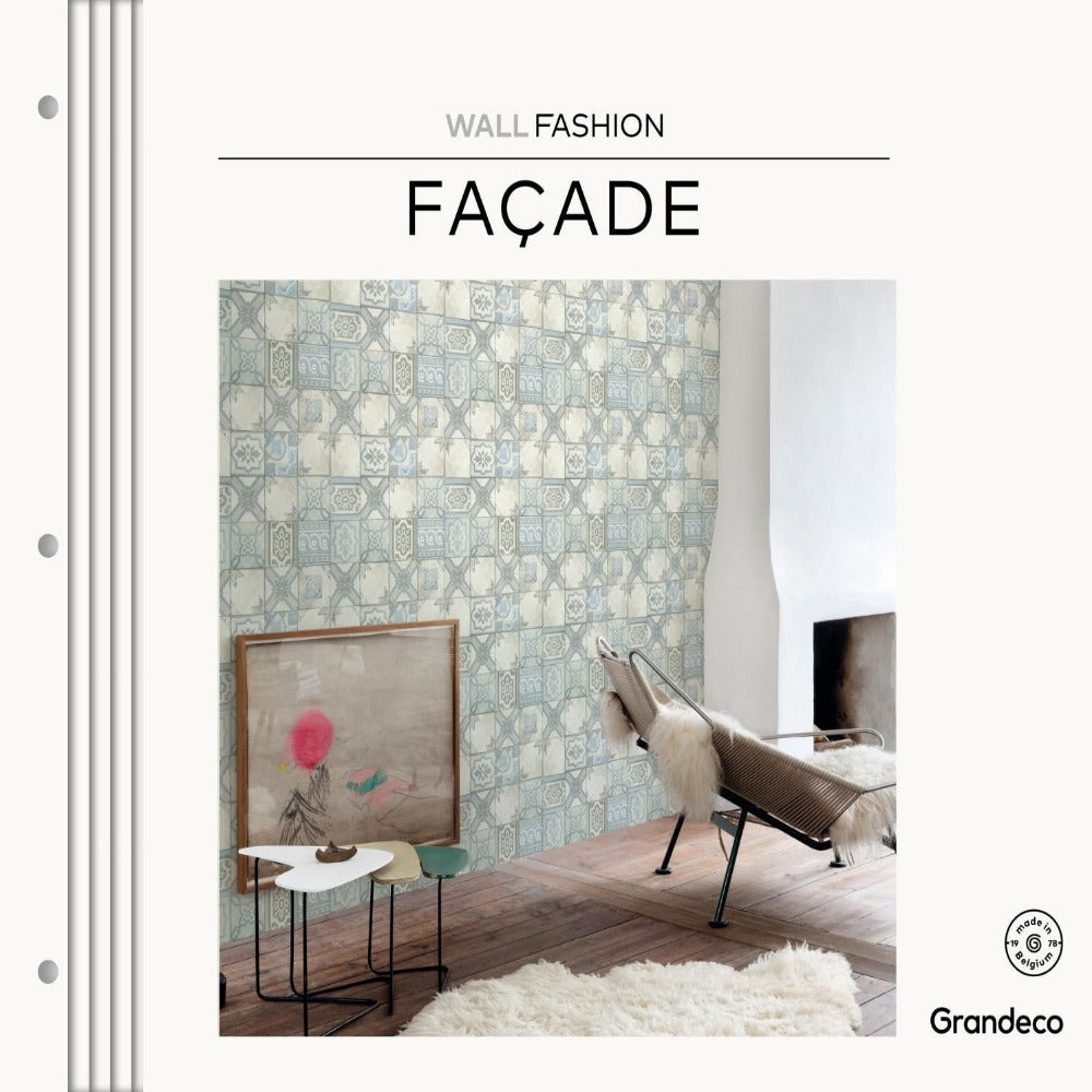 Grandeco Wallpaper | Facade Brick Neutral/Grey | FC2501 | WonderWall by  Nobletts