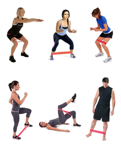 exercice avec bande de résistance yoga fitness pilates