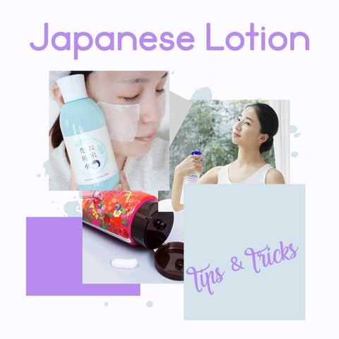 Japanese Lotion tips&tricks. Murasaki Cosmetics. Japanese cosmetic and skincare shop Netherlands