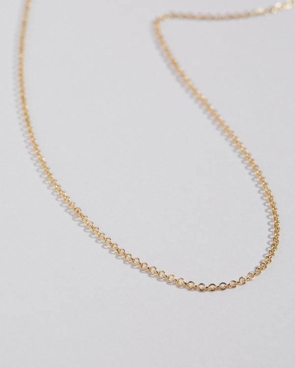 9kt yellow gold rolo chain