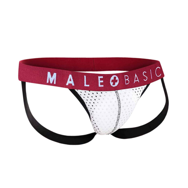 Maleo Stars - Mb Spot Jockstrap White Medium | Menswear | Male Basics