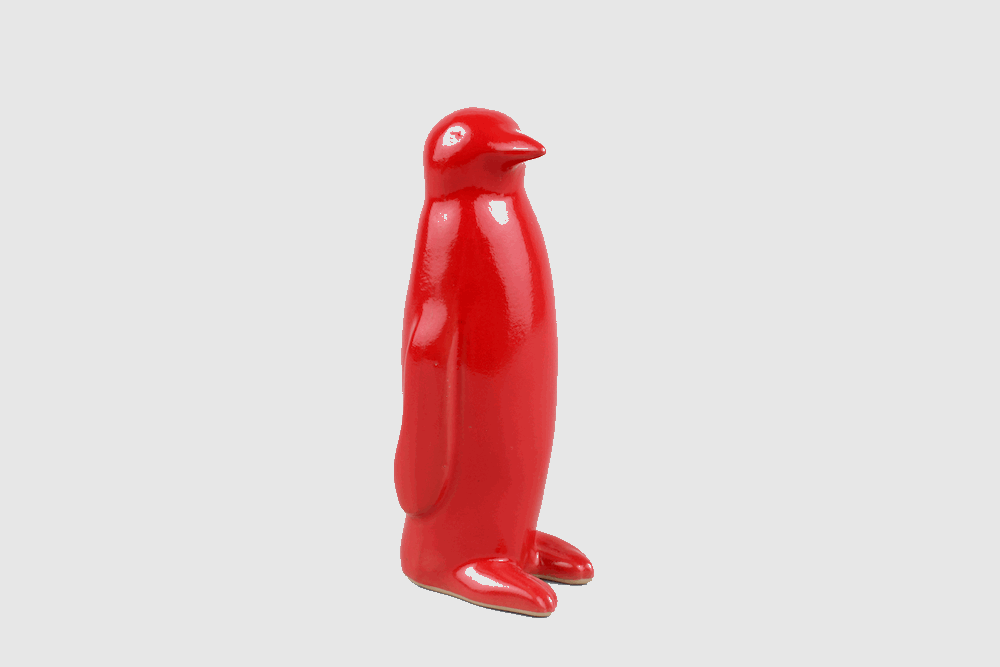 Ceramic Penguin, Red - 21c Shop product image