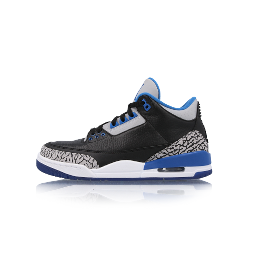 black and blue air jordan 3