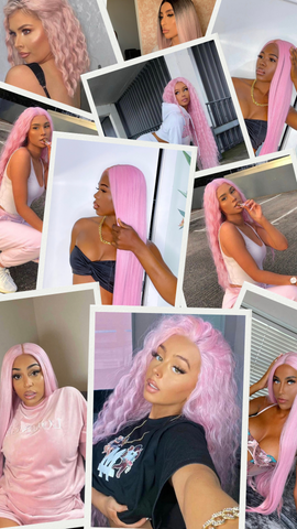 girls-wearing-synthetic-pink-hair-wigs