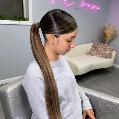 sleek ponytail 