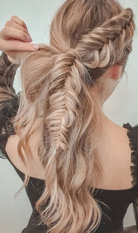 fishtail hair plait