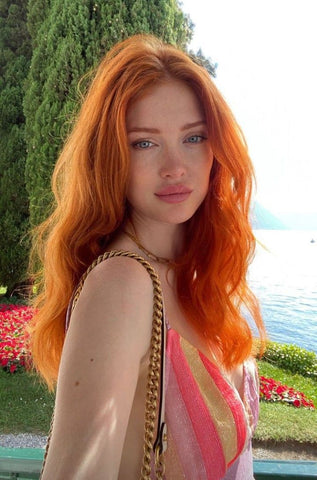Beautiful lady with vibrant ginger hair