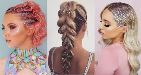glitter root festival summer hairstyles
