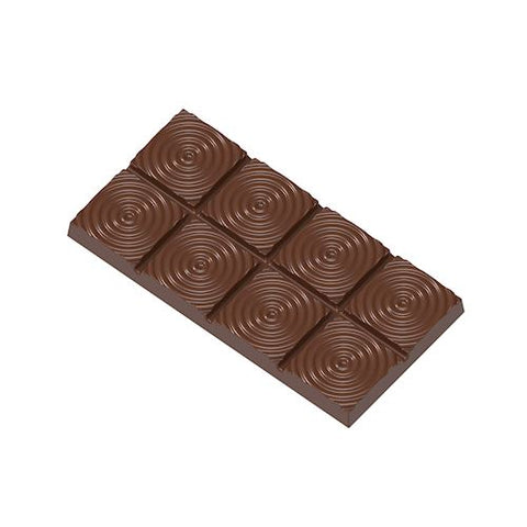 Ridged Square Polycarbonate Chocolate Mold