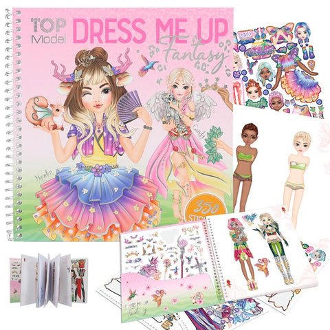 Top Model Notebook Stickers Dress Me Up — Juguetesland