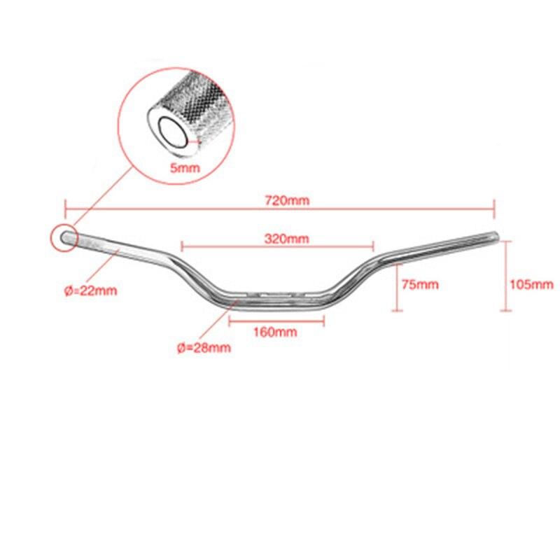 Guidon Moto Fatbar 28mm