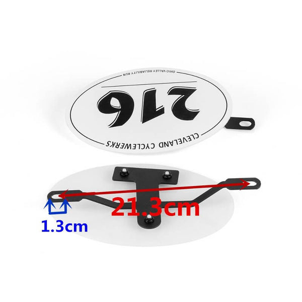 Dimension des Plaque numero moto vintage adaptable pour scrambler et flat tracker