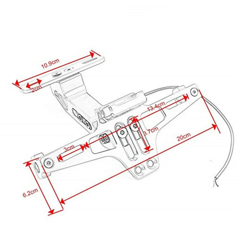 Support Plaque Moto Aluminium Dimension